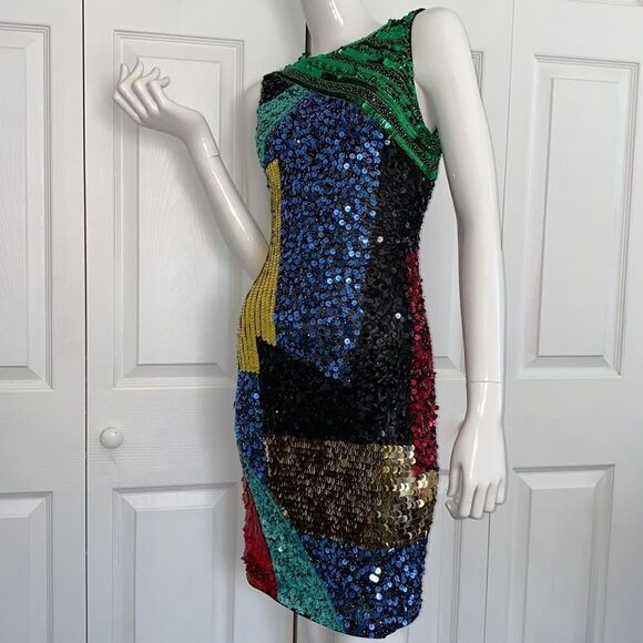 🔥 ALICE & Olivia  Dress Multicolor sz 2 New #1 - Picture 6 of 11